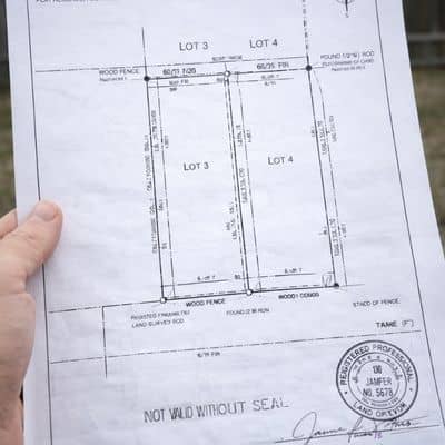 Residential boundary survey plat - ALTA SURVEY Fortworth Licensed surveyor boundary survey plat showing property lines and corner markers